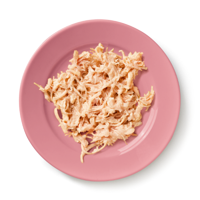 Wet food on a plate
